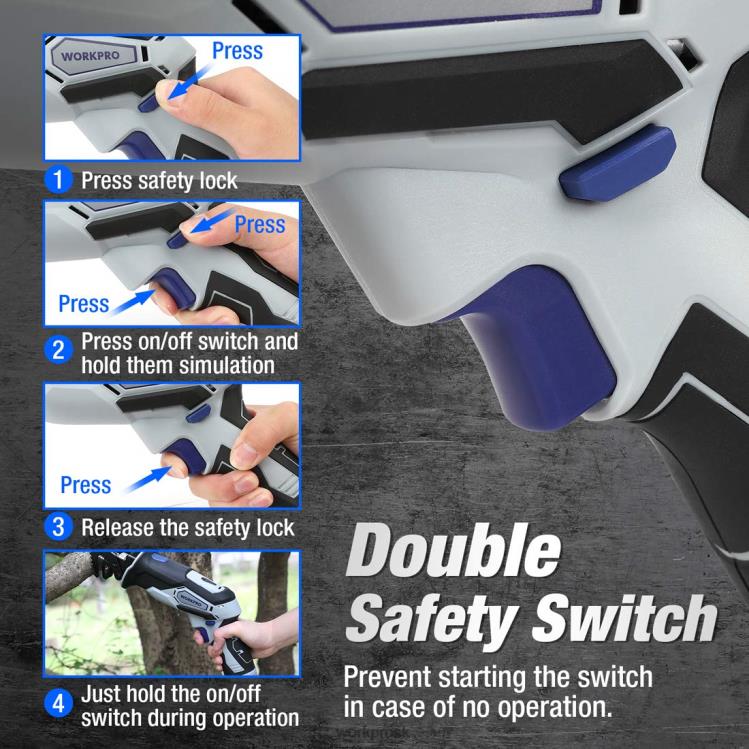 WORKPRO12V akumulátorová priamočiara píla s upínacou čeľusťou B2HZ185 nástroj