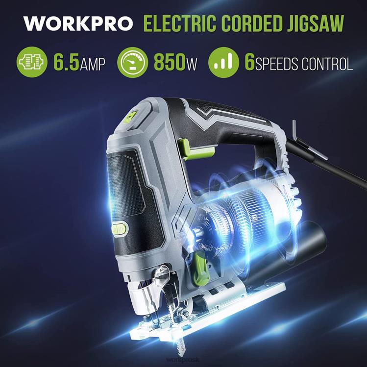 WORKPROpriamočiara píla, 6,5 A 850 W káblová súprava elektrického náradia priamočiarej píly B2HZ241 nástroj