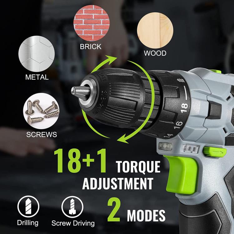 WORKPRO61 ks 12V akumulátorovej vŕtačky a súpravy domáceho náradia, vrátane 14-palcového úložného vrecka B2HZ174 nástroj