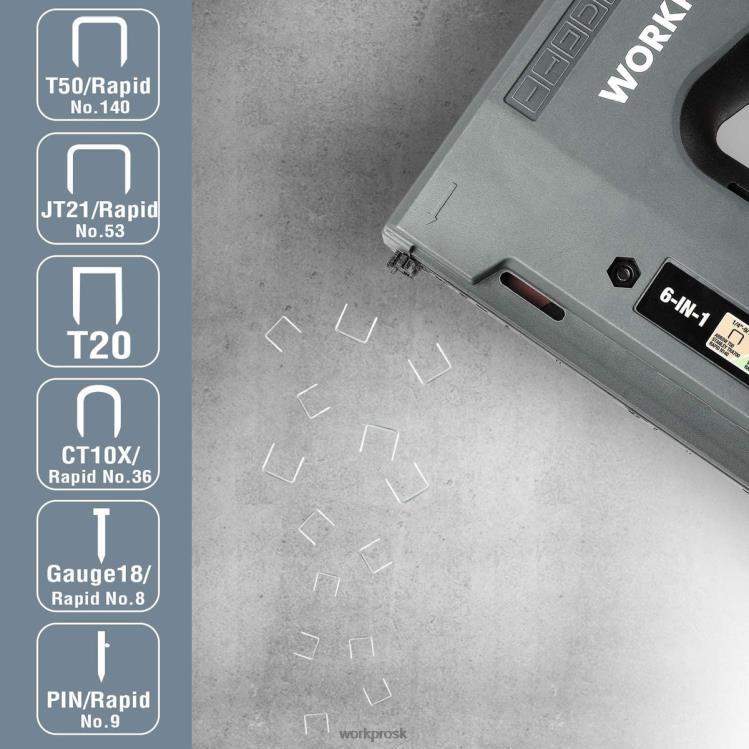 WORKPRO6v1 3,6V nabíjateľná akumulátorová zošívacia pištoľ B2HZ166 nástroj