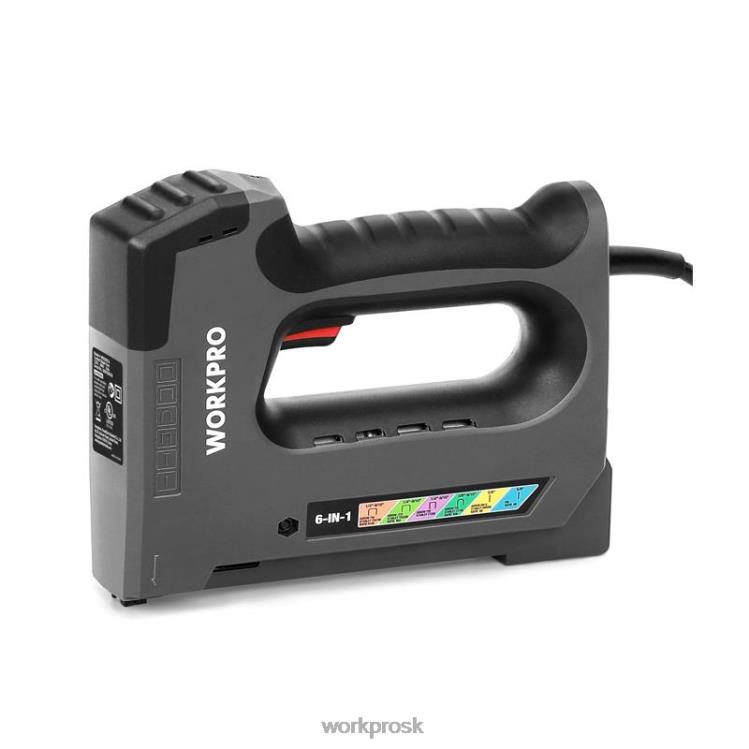 WORKPROElektrická zošívačka 110v 6v1 pre domácich majstrov pri obrábaní dreva B2HZ167 nástroj