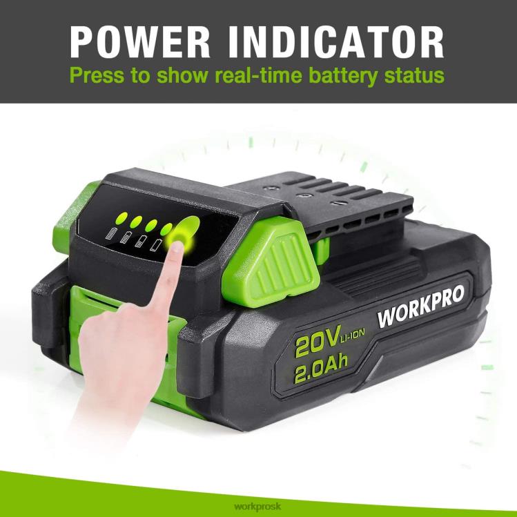 WORKPRO20V 2,0ah lítium-iónová batéria B2HZ218 nástroj