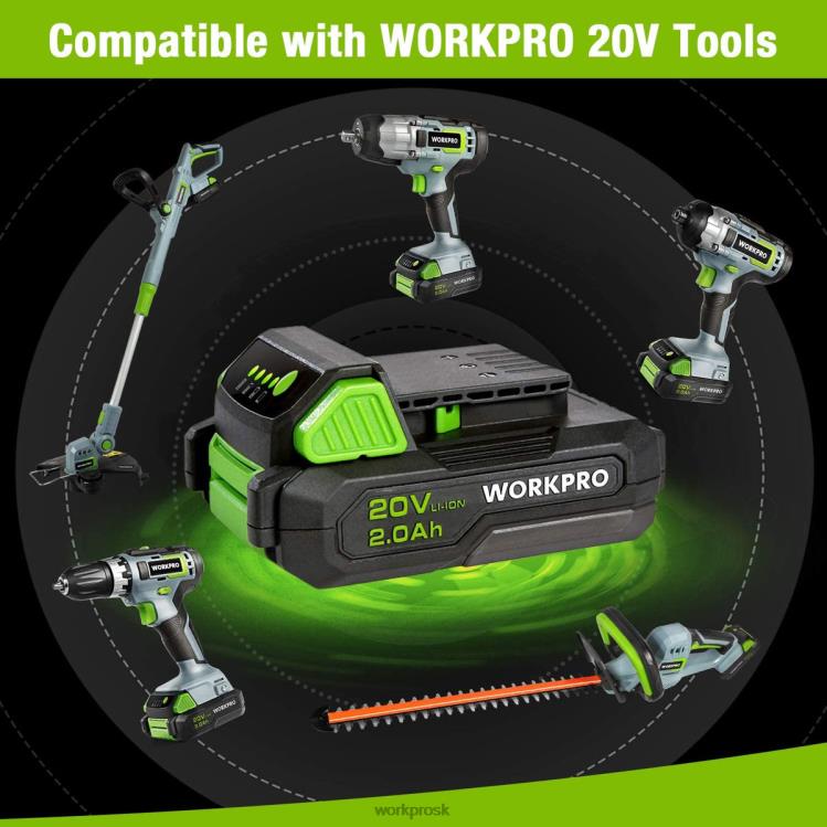 WORKPRO20V 2,0ah lítium-iónová batéria B2HZ218 nástroj