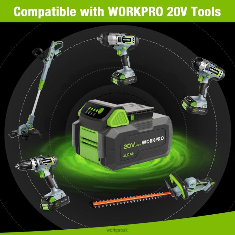 WORKPRO20V 4,0ah lítium-iónová batéria B2HZ217 nástroj