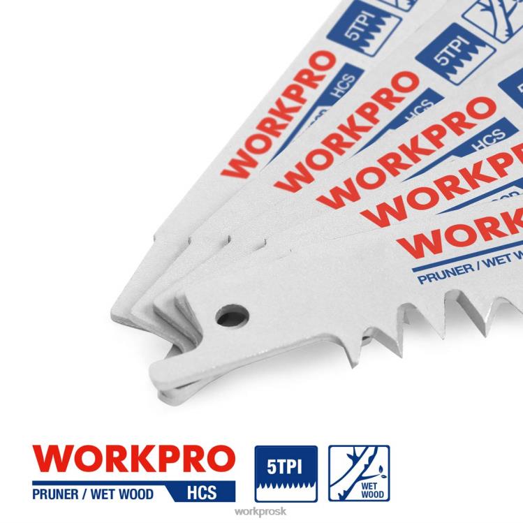 WORKPRO5 ks súprava 9-palcových pílových listov na prerezávanie dreva B2HZ208 nástroj