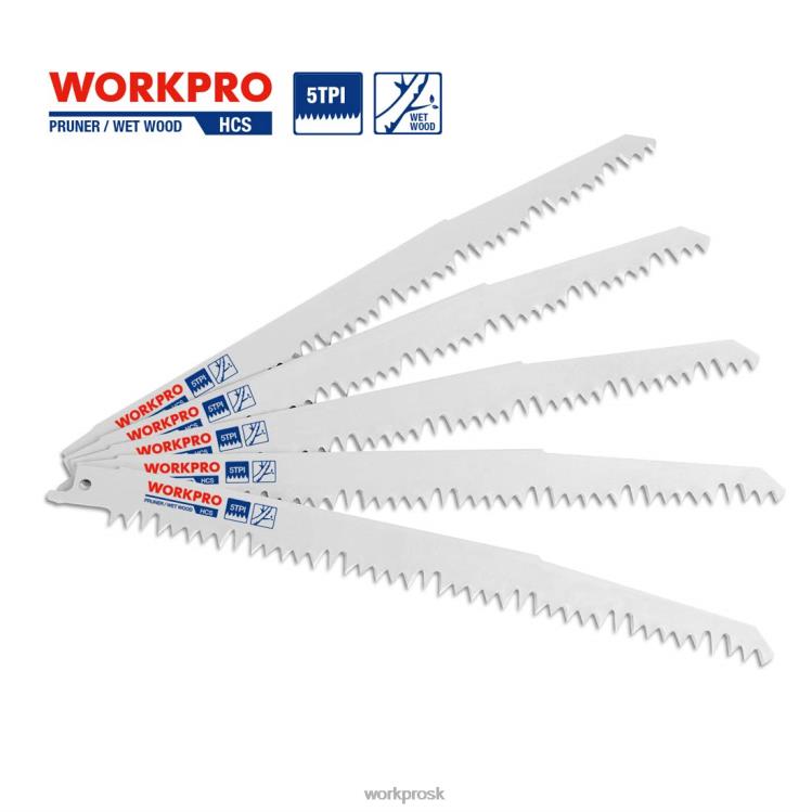 WORKPRO5 ks súprava 9-palcových pílových listov na prerezávanie dreva B2HZ208 nástroj