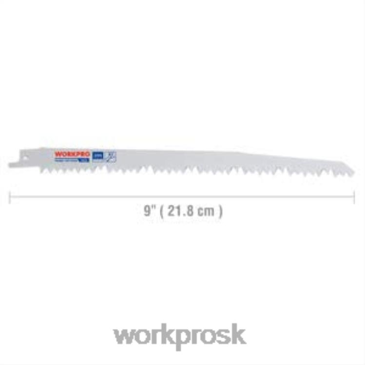 WORKPRO5 ks súprava 9-palcových pílových listov na prerezávanie dreva B2HZ208 nástroj