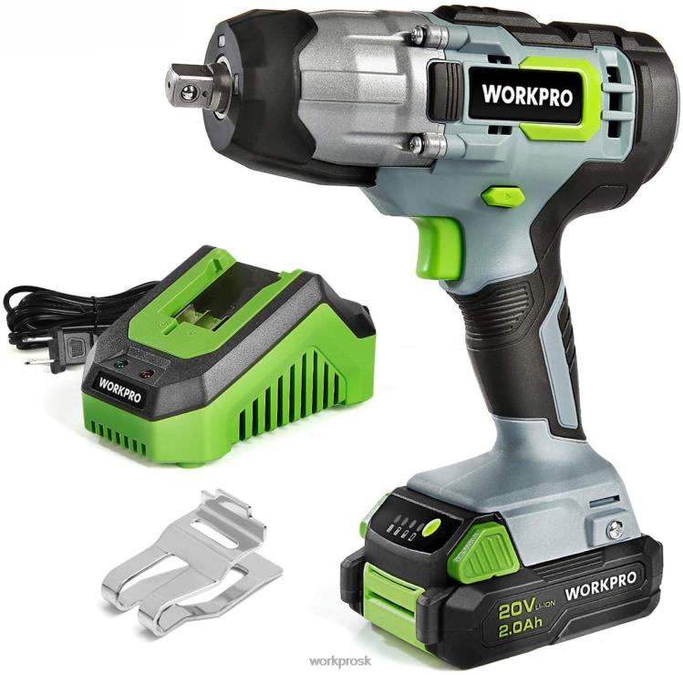 WORKPRO20V akumulátorový rázový uťahovák s rýchlonabíjacou sponou na opasok pre jednoduché prenášanie B2HZ187 nástroj