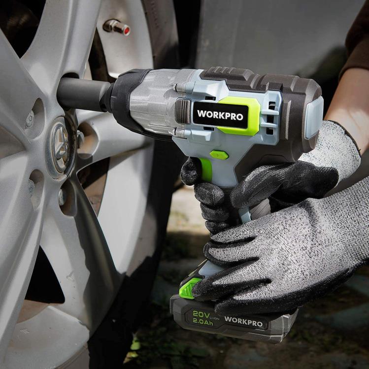 WORKPRO20V akumulátorový rázový uťahovák s rýchlonabíjacou sponou na opasok pre jednoduché prenášanie B2HZ187 nástroj
