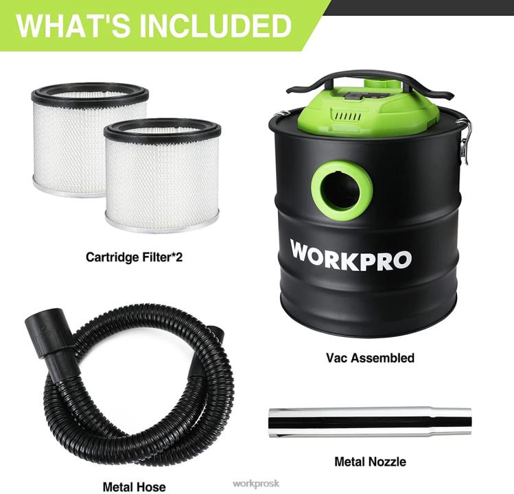 WORKPRO5,2 galónový vysávač popola, 5,5 špičkový vysávač popola s hepa filtrom B2HZ212 nástroj
