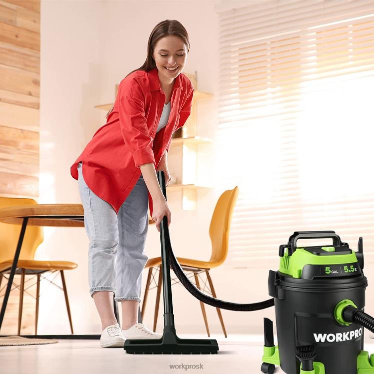 WORKPRODielenský vysávač s objemom 5 galónov, vysávač s výkonom 5,5 konských síl s hepa filtrom, hadicou a príslušenstvom B2HZ214 nástroj