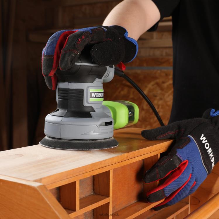 WORKPRO2,5 A elektrická 5-palcová excentrická brúska, 6 premenlivých rýchlostí 7000 až 14000 ot./min. B2HZ233 nástroj