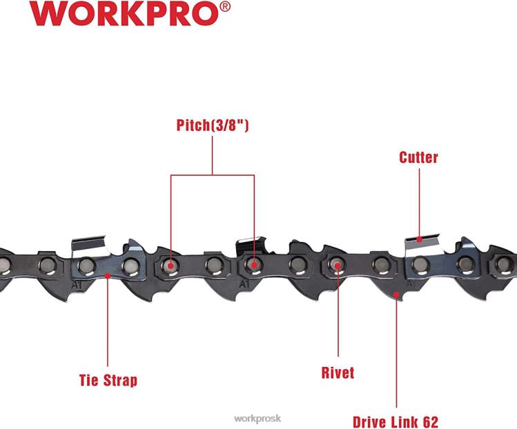 WORKPRODvojzložková reťaz pre reťazovú pílu, 3/8