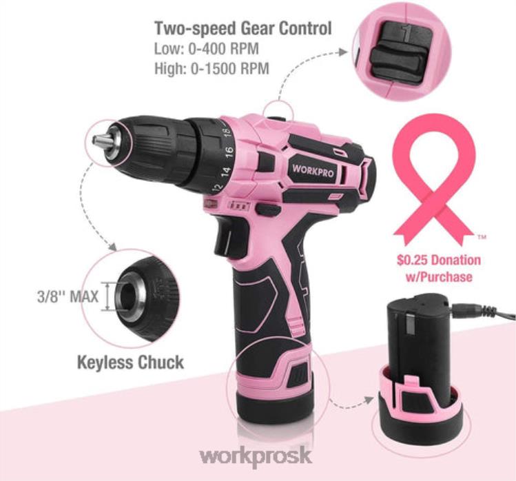 WORKPRO106 dielna súprava náradia & 6 ks magnetických skrutkovačov & súprava 12V akumulátorového vŕtacieho skrutkovača a zošívacia pištoľ 6 v 1 B2HZ312 nástroj