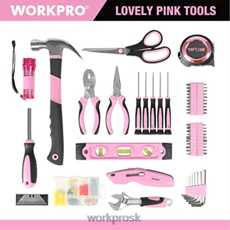 WORKPRO106 dielna súprava náradia & 6 ks magnetických skrutkovačov & súprava 12V akumulátorového vŕtacieho skrutkovača a zošívacia pištoľ 6 v 1 B2HZ312 nástroj