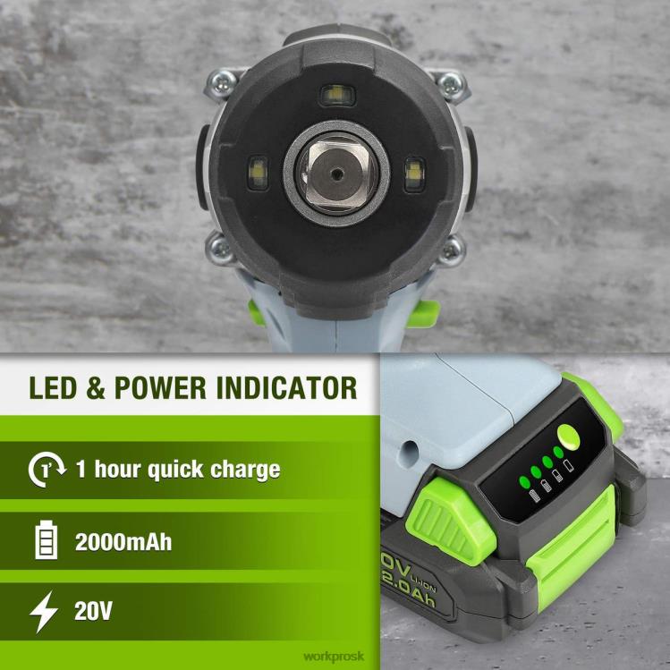 WORKPRO20V akumulátorový rázový uťahovák & 5 ks klieští & 16 ks sada magnetických skrutkovačov & 3 ks sada nastaviteľných kľúčov B2HZ319 nástroj