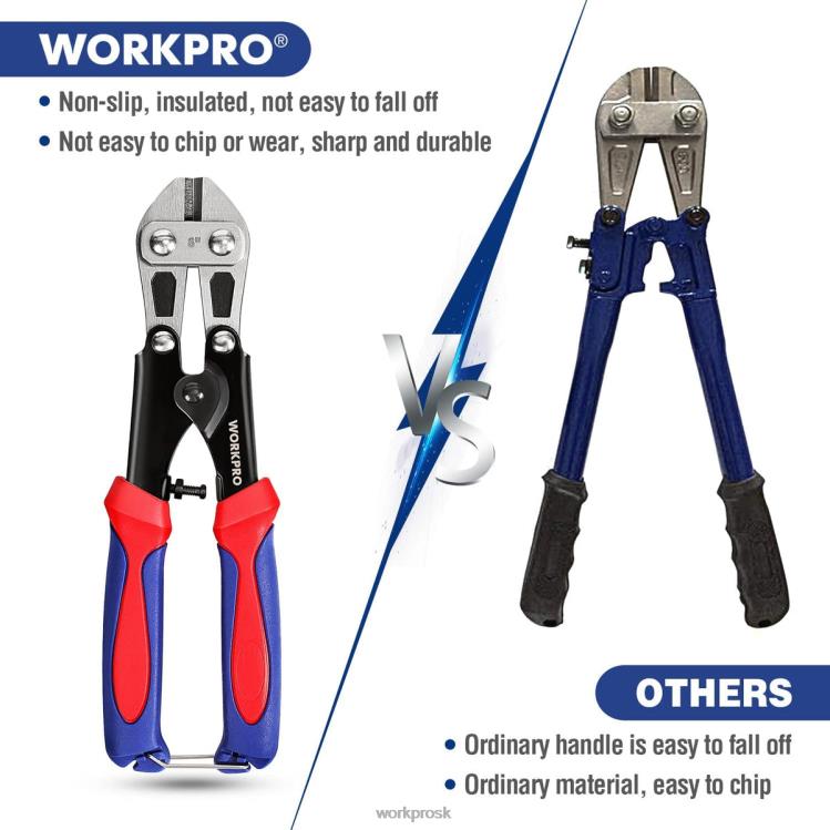 WORKPROmini rezačka skrutiek 8 palcov/210 mm, cr-mo rezačka malých skrutiek B2HZ157 nástroj