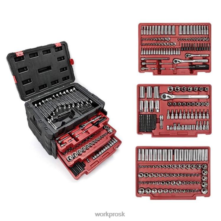 WORKPRO450-dielna univerzálna súprava profesionálneho náradia pre mechanikov s ťažkým kufríkom B2HZ306 nástroj