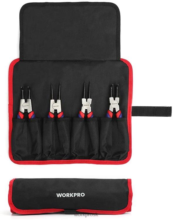 WORKPROSúprava 4 ks klieští na poistné krúžky s úložným puzdrom B2HZ67 nástroj
