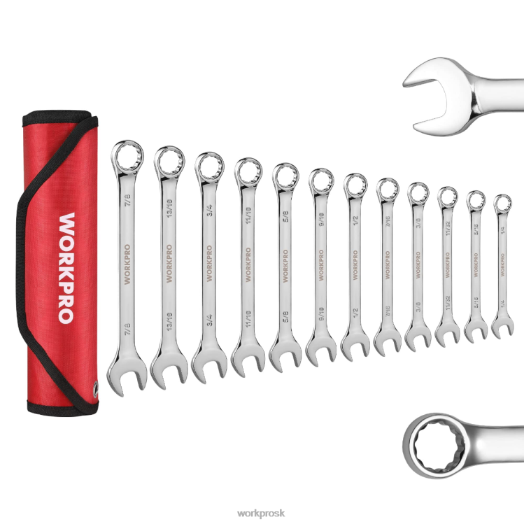 WORKPRO12 ks metrických 8-19 mm, prémiová sada okombinovaných kľúčov cr-v B2HZ95 nástroj