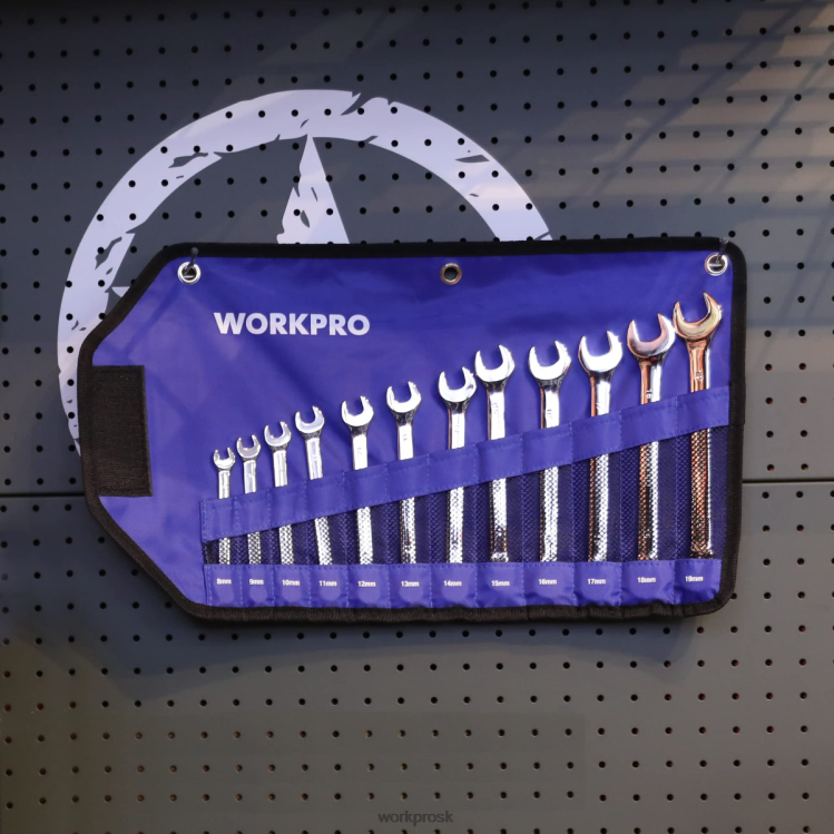 WORKPRO12 ks metrických 8-19 mm, prémiová sada okombinovaných kľúčov cr-v B2HZ95 nástroj