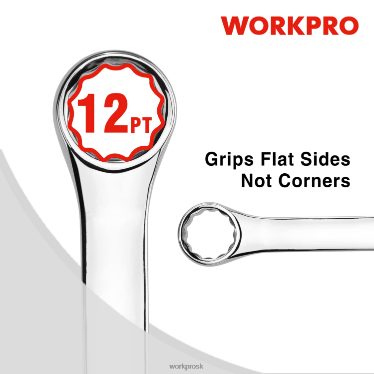 WORKPRO12 ks metrických 8-19 mm, prémiová sada okombinovaných kľúčov cr-v B2HZ95 nástroj