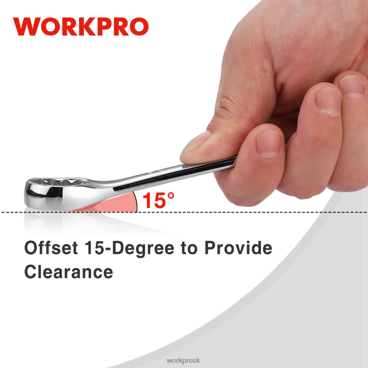 WORKPRO12 ks metrických 8-19 mm, prémiová sada okombinovaných kľúčov cr-v B2HZ95 nástroj