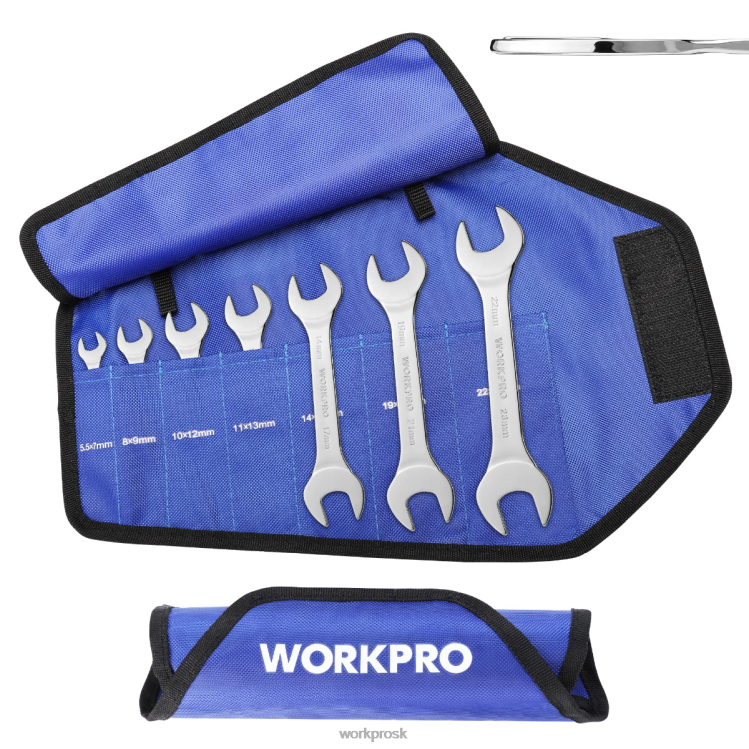 WORKPRO7-dielna súprava metrických supertenkých kľúčov s rolovacím organizérom B2HZ96 nástroj