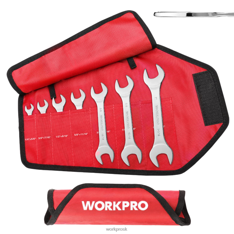 WORKPRO7-dielna súprava metrických supertenkých kľúčov s rolovacím organizérom B2HZ96 nástroj