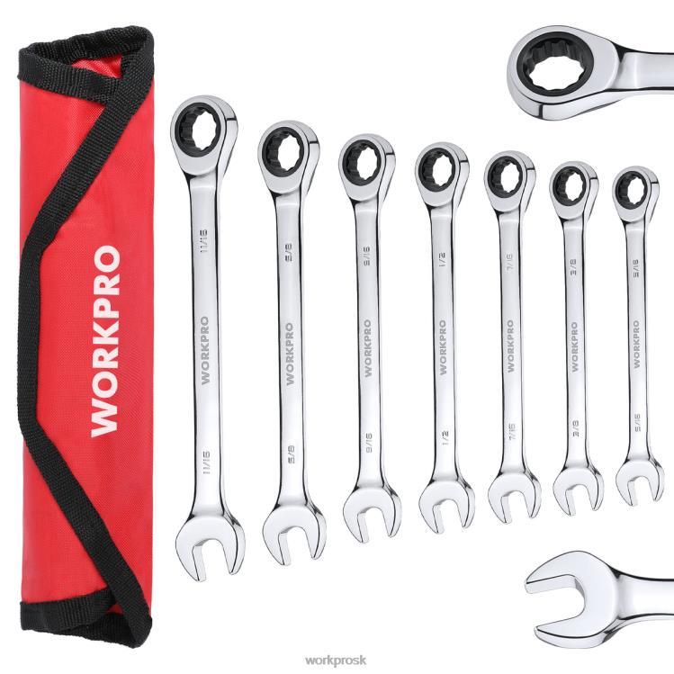 WORKPRO7-dielna sada račňových kombinovaných kľúčov B2HZ85 nástroj
