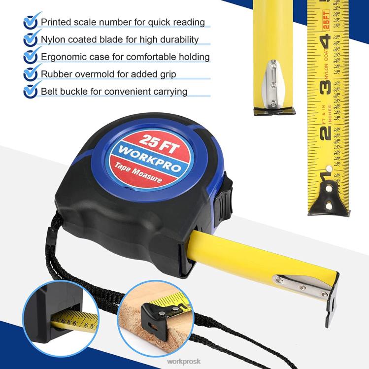 WORKPROzvinovací meter 25 stôp B2HZ112 nástroj