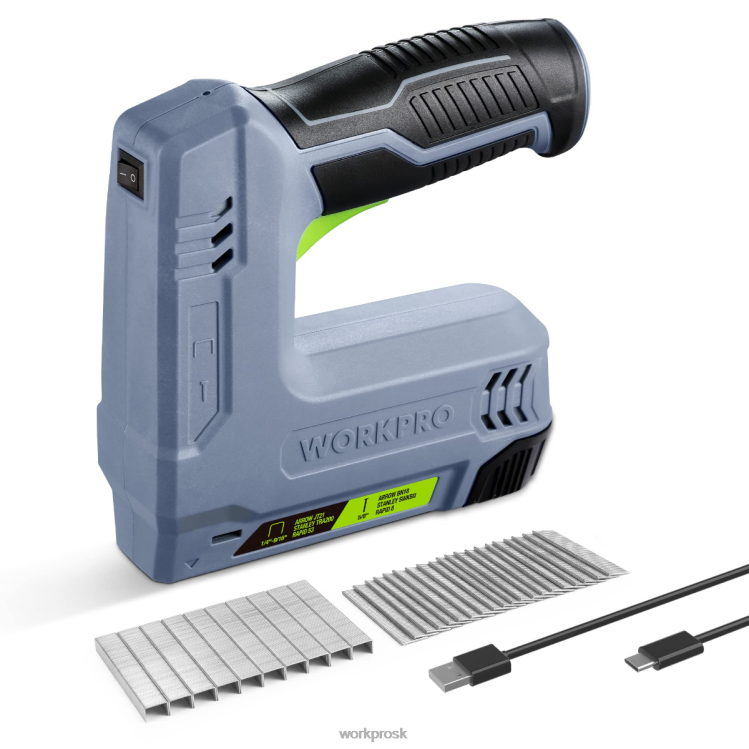 WORKPRO3,6 V 2,0 Ah batéria napájaná elektrická bezdrôtová zošívačka a nastreľovacia pištoľ 2 v 1 B2HZ265 nástroj