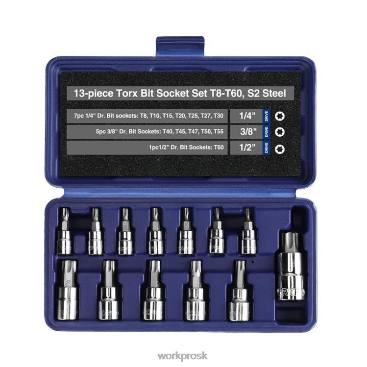 WORKPRO13-dielna súprava torx bitových násadcov (len na ručné použitie) B2HZ127 nástroj