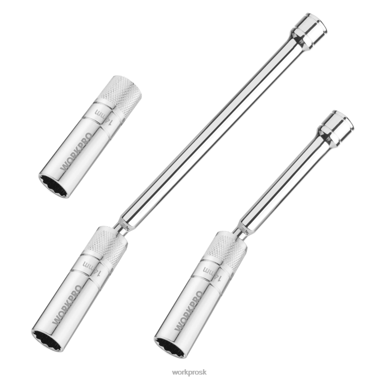 WORKPRO3 ks-14 mm tenká nástenná zásuvka so 6- a 10-palcovými predlžovacími nástavcami, súprava magnetických otočných nástenných sviečok B2HZ143 nástroj