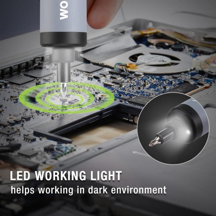 WORKPRO4V elektrický skrutkovač, sada nabíjacích akumulátorových skrutkovačov s LED svetlom B2HZ232 nástroj