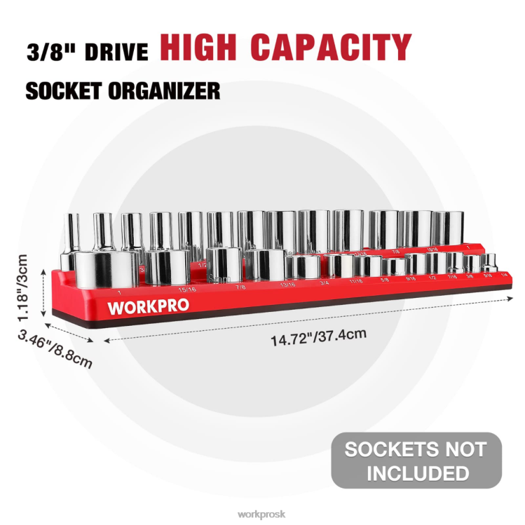 WORKPROsúprava organizéra magnetických zásuviek B2HZ131 nástroj