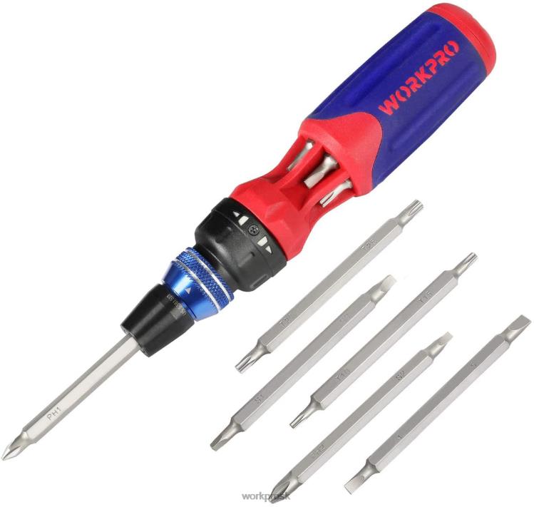 WORKPROSkrutkovač 12 v 1 s račňou s viacerými bitmi s rýchloupínacím mechanizmom B2HZ101 nástroj