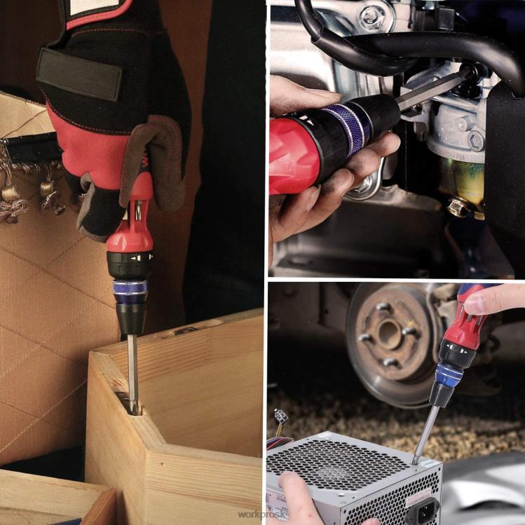 WORKPROSkrutkovač 12 v 1 s račňou s viacerými bitmi s rýchloupínacím mechanizmom B2HZ101 nástroj