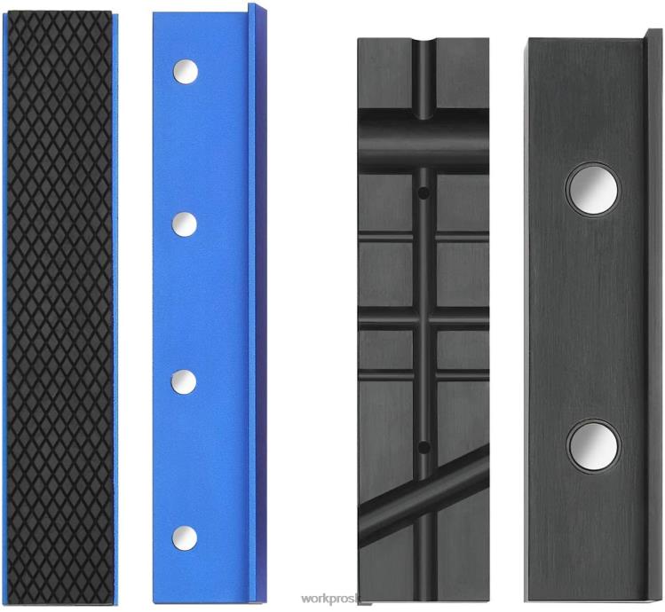 WORKPRO2-párové čeľuste zveráka, magnetické chrániče čeľustí zveráka, viacdrážkové čeľuste a sada hliníkových podložiek B2HZ117 nástroj