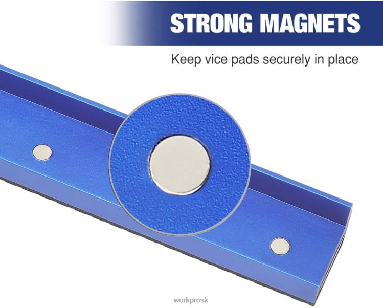 WORKPRO2-párové čeľuste zveráka, magnetické chrániče čeľustí zveráka, viacdrážkové čeľuste a sada hliníkových podložiek B2HZ117 nástroj