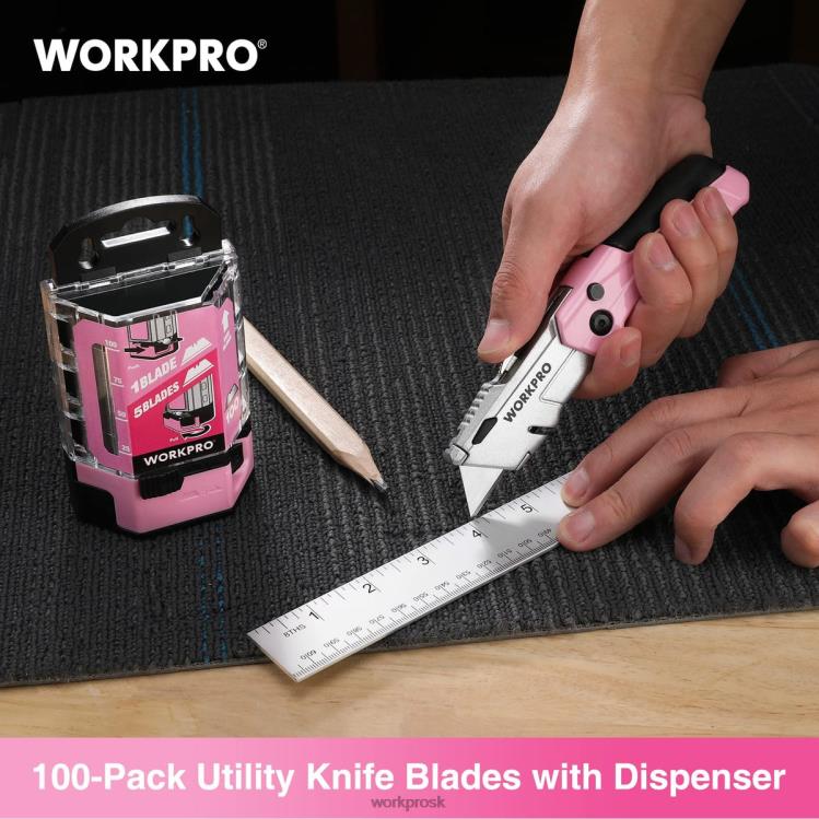 WORKPRO100 ks čepele úžitkových nožov z uhlíkovej ocele sk5 náhrada za dávkovač B2HZ49 nástroj