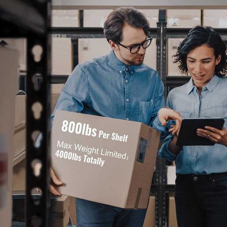 WORKPRO5-poschodová kovová policová jednotka, pevný nastaviteľný úložný regál B2HZ7 skladovanie