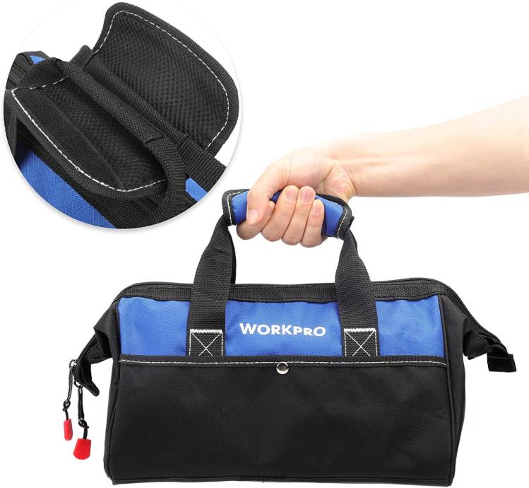 WORKPRO13-palcová taška na náradie so širokými ústami B2HZ28 skladovanie
