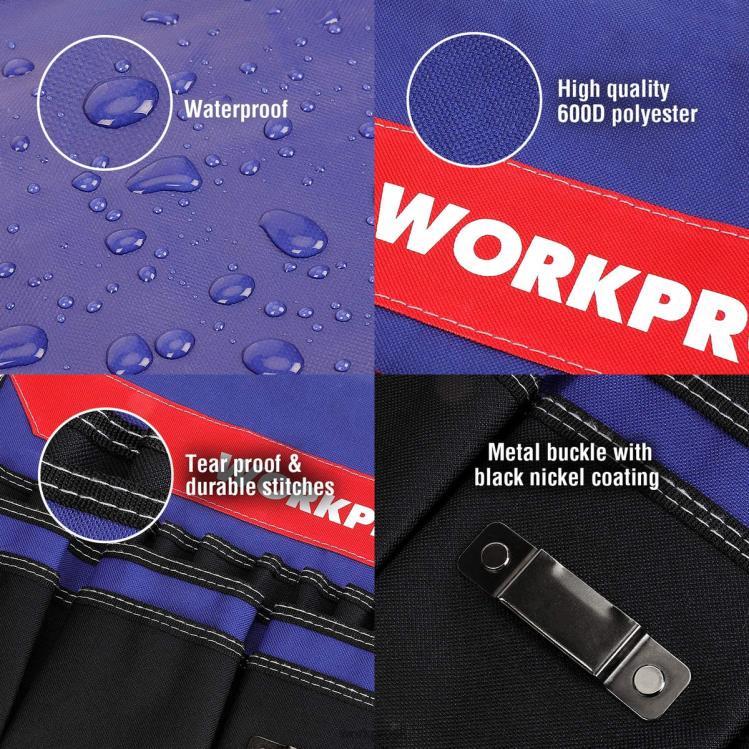 WORKPROvedierkový organizér na náradie s 51 vreckami (okrem náradia) B2HZ20 skladovanie