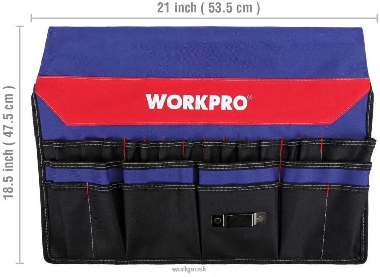 WORKPROvedierkový organizér na náradie s 51 vreckami (okrem náradia) B2HZ20 skladovanie