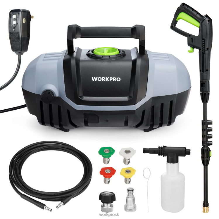 WORKPRO1900 max psi 1,8 gpm 12-ampérový kompaktný elektrický vysokotlakový čistič B2HZ299 nástroj