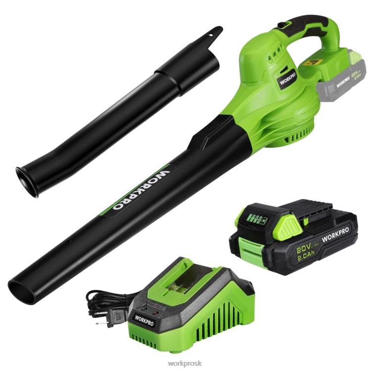 WORKPRO20V ľahký mini akumulátorový fúkač lístia s batériou a nabíjačkou, 2-rýchlostné ovládanie B2HZ303 nástroj