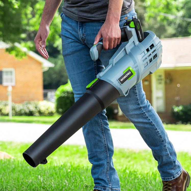 WORKPRO20V akumulátorový fúkač lístia s 5 nastaviteľnými rýchlosťami 4,0ah batéria s väčšou kapacitou a rýchlonabíjačka súčasťou balenia B2HZ292 nástroj