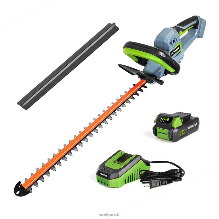 WORKPRO20V akumulátorové nožnice na živý plot s dvojitou čepeľou elektrické záhradnícke náradie 2,0 Ah batéria a 1 hodinová rýchlonabíjačka sú súčasťou balenia B2HZ295 nástroj