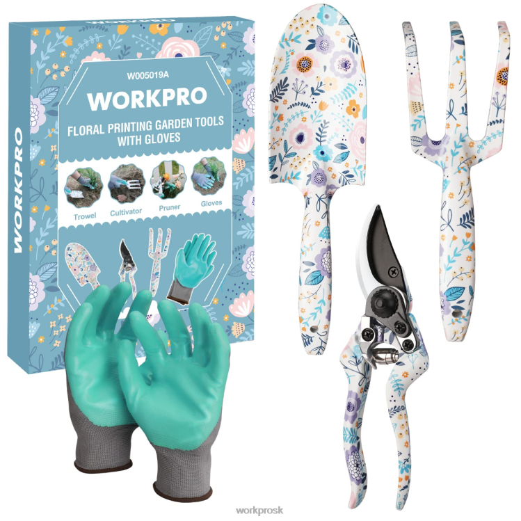 WORKPROSada 4 ks hliníkového záhradného náradia B2HZ285 nástroj